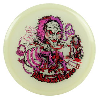 Discraft Disc Golf 2026 Mega Glo Halloween Buzzz Red/Purple Shimmer 173-174g