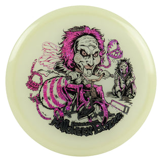 Discraft Disc Golf 2026 Mega Glo Halloween Buzzz Silver/Purple Shimmer 170-172g