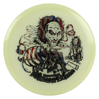 Discraft Disc Golf 2026 Mega Glo Halloween Buzzz Silver/USA 177-180g