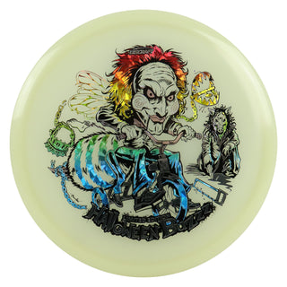 Discraft Disc Golf 2026 Mega Glo Halloween Buzzz Silver/Rainbow Shatter 175-176g