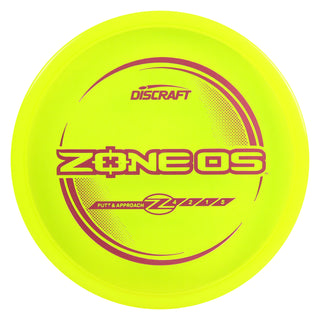 Discraft Disc Golf Z Line Zone OS Putter 4/2/1/5 Yellow/Pink 174g