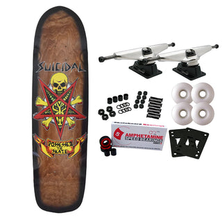 Dogtown Skateboard Complete Suicidal Skates Possessed to Skate Pool Brown/Black 8.75" x 32.5"