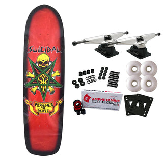 Dogtown Skateboard Complete Suicidal Skates Possessed to Skate Pool Red/Black 8.75" x 32.5"