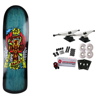 Dogtown Skateboard Complete Dressen Hands M80 Teal 8.75" x 32"