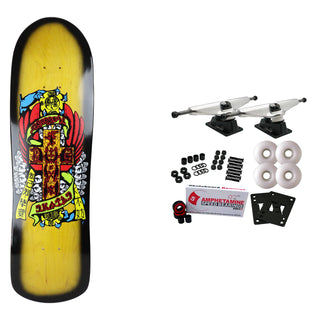 Dogtown Skateboard Complete Dressen Hands M80 Yellow 8.75" x 32"