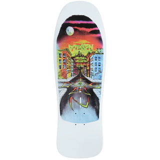 Dogtown Skateboard Deck Dressen Street 80s White 10.02" x 30.3"
