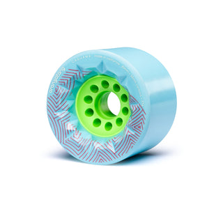 Orangatang Longboard Wheels Caguama Blue 85mm 77A with Loaded Jehu V2 Bearings