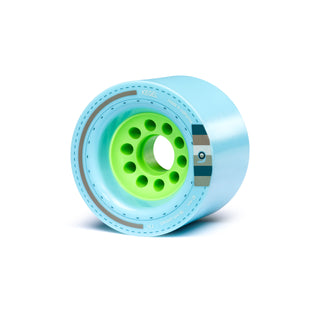 Orangatang Longboard Wheels Kegel Blue 80mm 77A with Loaded Jehu V2 Bearings