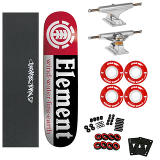 Element Compete Section 7.75" Independent Trucks, Soft Wheels
