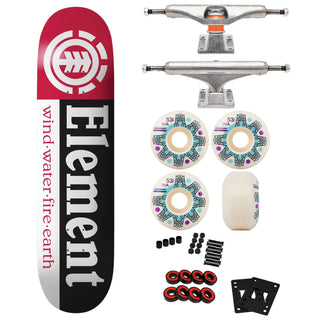 Element Section 8.0" Deck, Independent Trucks and Triclops Wheels Complete