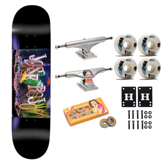 Enjoi Premium Skateboard Complete Rojo Bag of Suck 8.5" x 31.95" Indy Trucks, Sml Wheels