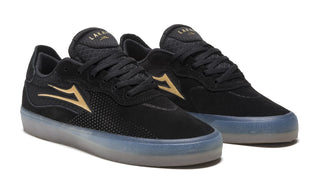 Lakai Skateboard Shoes Essex Black/Gold Suede