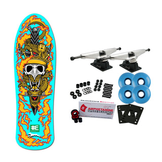 Everybody Skates Skateboard Complete Kings Standard Teal 9.2" x 31"