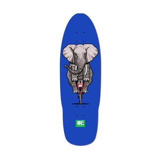 Everybody Skates Skateboard Deck Elephant Standard Blue 9.5" x 30"
