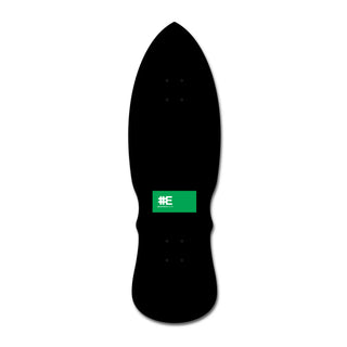 Everybody Skates Skateboard Deck Danger Standard Black 10" x 30"