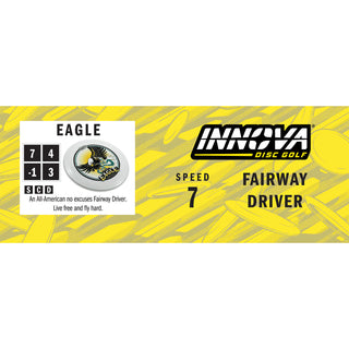 Innova Disc Golf DX Eagle Fairway Driver 7/4/-1/3 Orange/Blue 161 grams