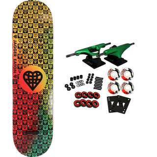 The Heart Supply Skateboard Complete Jagger Eaton Trinity Impact Light 8.0" Tie Dye
