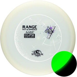 Streamline Disc Golf Eclipse Glow Range Putter 2/1/-0.5/0.5 Glow/Magenta 174 grams