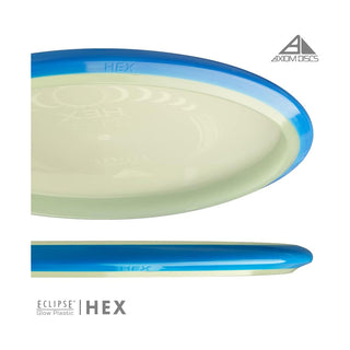 Axiom Disc Golf Eclipse Hex Midrange 5/5/-1/1 Glow/Peach Aqua 177 grams