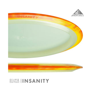 Axiom Disc Golf Eclipse Insanity Distance Driver 9/5/-2/1.5 Glow/Green Yellow 168 grams