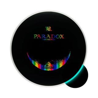 Axiom Disc Golf Eclipse R2 Neutron Paradox Midrange Disc 5/4/-4/0 Black/Glow Rim 171 grams