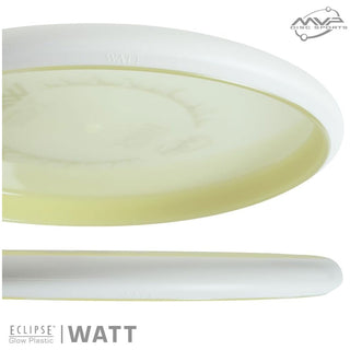 MVP Disc Golf Eclipse Glow Watt Putter 2/5/-0.5/0.5 Glow/White 173 grams