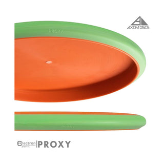 Axiom Disc Golf Electron Proxy Putter 3/3/-1/0.5 Yellow/Powder Blue Blend 172 grams