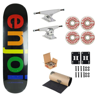 Enjoi Premium Skateboard Complete Keenan Lewis Spectrum 8.5" Ft. Krux/Spitfire/Independent