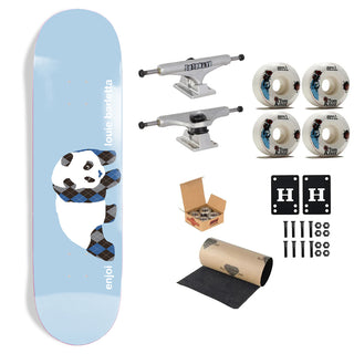 Enjoi Premium Complete Skateboard Louie Barletta Argyle Panda 8.0" Ft. Independent/SML