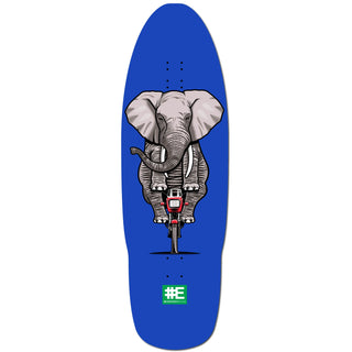 Everybody Skates Skateboard Complete Elephant Big Board Blue 12.3" x 40" with Independent Trucks, Spitfire Wheels