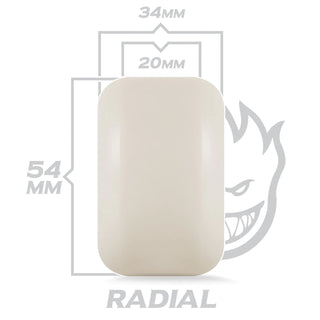 Spitfire Skateboard Wheels 54mm F4 99A Radial Formula Four