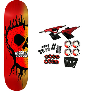 Baker Skateboard Complete Casper Rasta Skull B2 8.5" x 32.5"