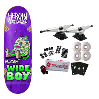 Heroin Skateboard Complete Mutant Wide Boy 10.4" x 32.3"