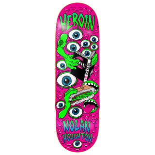 Heroin Skateboard Deck Nolan Mutate or Die 9.5" x 32.4"