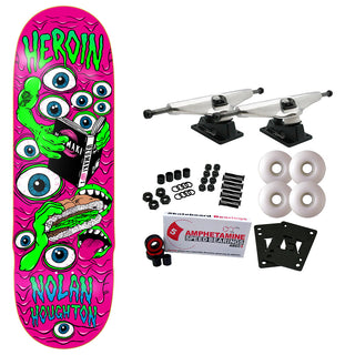 Heroin Skateboard Complete Nolan Mutate or Die 9.5" x 32.4"