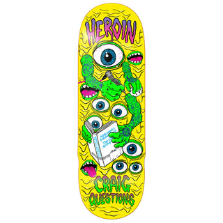Heroin Skateboard Deck Craig Questions Mutate or Die 10" x 32.25"