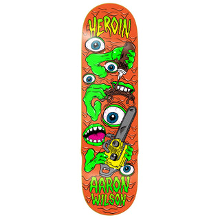 Heroin Skateboard Deck Wilson Mutate or Die 8.5" x 32"
