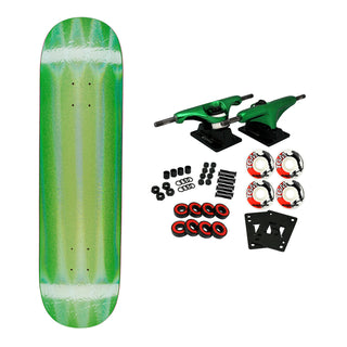 FA Skateboard Complete Stamp Embossed Neon Green 8.44" x 31.89"
