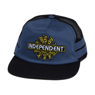 FA X Independent Hat Spiral Logo Trucker Navy