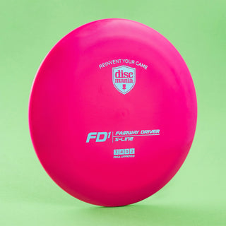 Discmania Disc Golf S-Line FD1 Fairway Driver 7/4/0/2 Yellow/Rainbow Shatter 174 grams