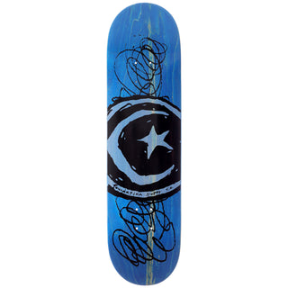 Foundation Skateboard Deck Star and Moon Scribble 8.38" x 32"