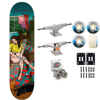 Foundation Skateboard Complete Julian Lewis Tattoo 8.38" x 32" Independent Satori Upgrade