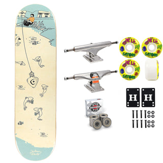 Foundation Skateboard Complete Julian Lewis Fishing 8.38" x 32.75" Independent Satori Upgrade