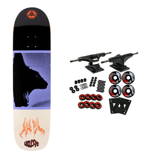 Welcome Complete Feline on Son of Planchette 8.38" x 32.2" Black/Bone