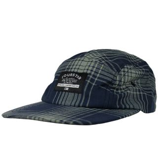 Fourstar Hat Acid Plaid Navy 5-Panel Strapback