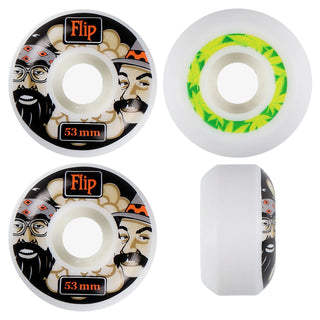Flip Skateboard Wheels 53mm Cutback Cheech and Chong 99A White