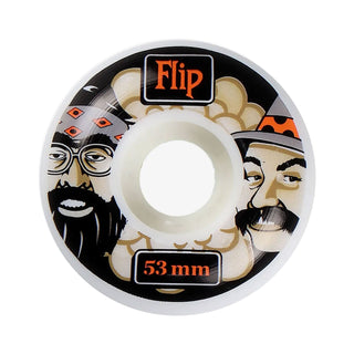 Flip Skateboard Wheels 53mm Cutback Cheech and Chong 99A White