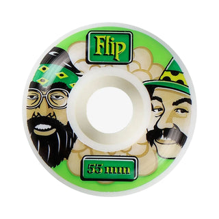 Flip Skateboard Wheels 55mm Cutback Cheech and Chong 99A White