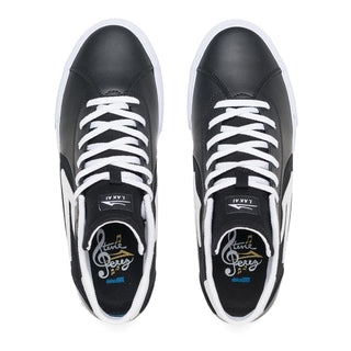 Lakai Skateboard Shoes Flaco II Mid Black/White Leather