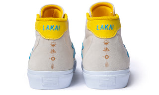 Lakai x Pacifico Skateboard Shoes Flaco II Mid Cream Suede